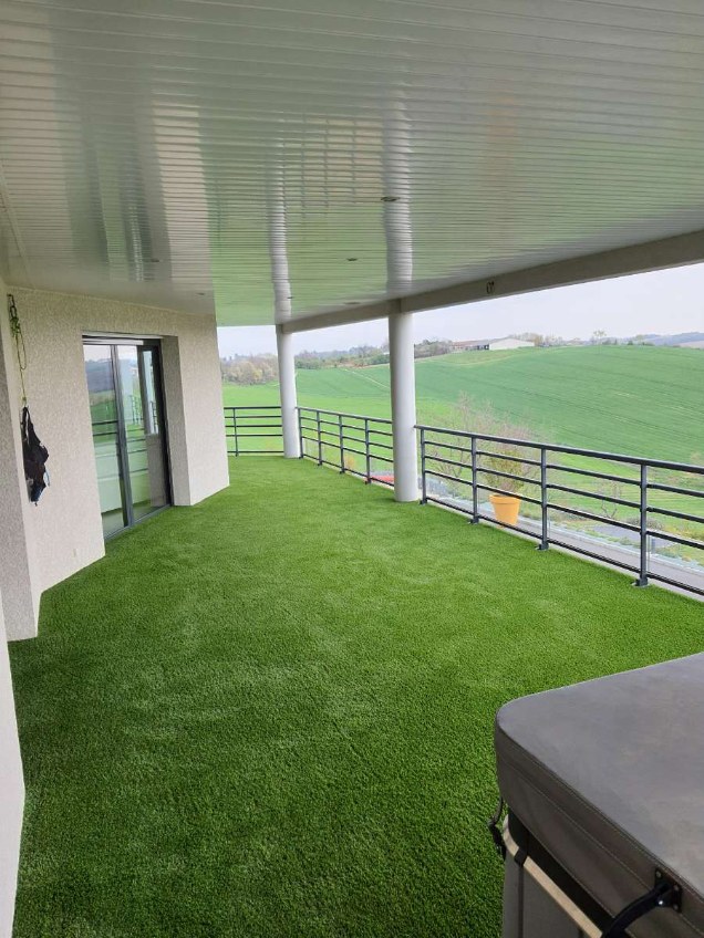 Transformation espace vert jardin maison individuelle Muret